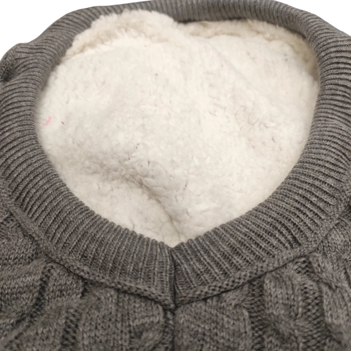 Interior aborregado del suéter trenzado para perros y gatos que brinda mayor abrigo