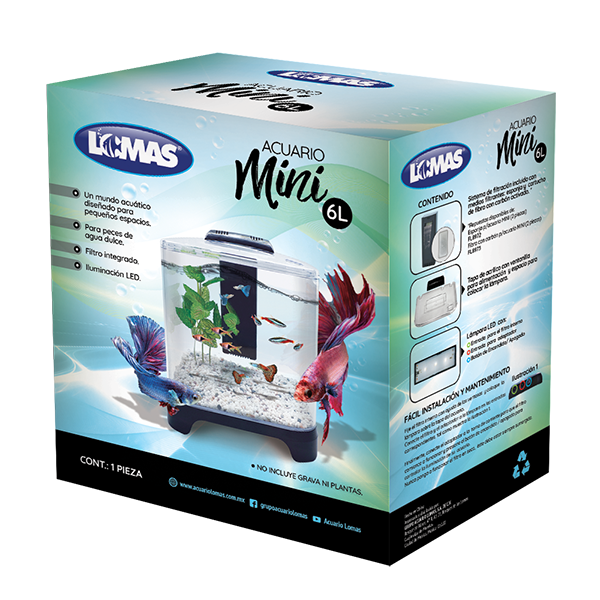 Acuario Mini 6 Litros