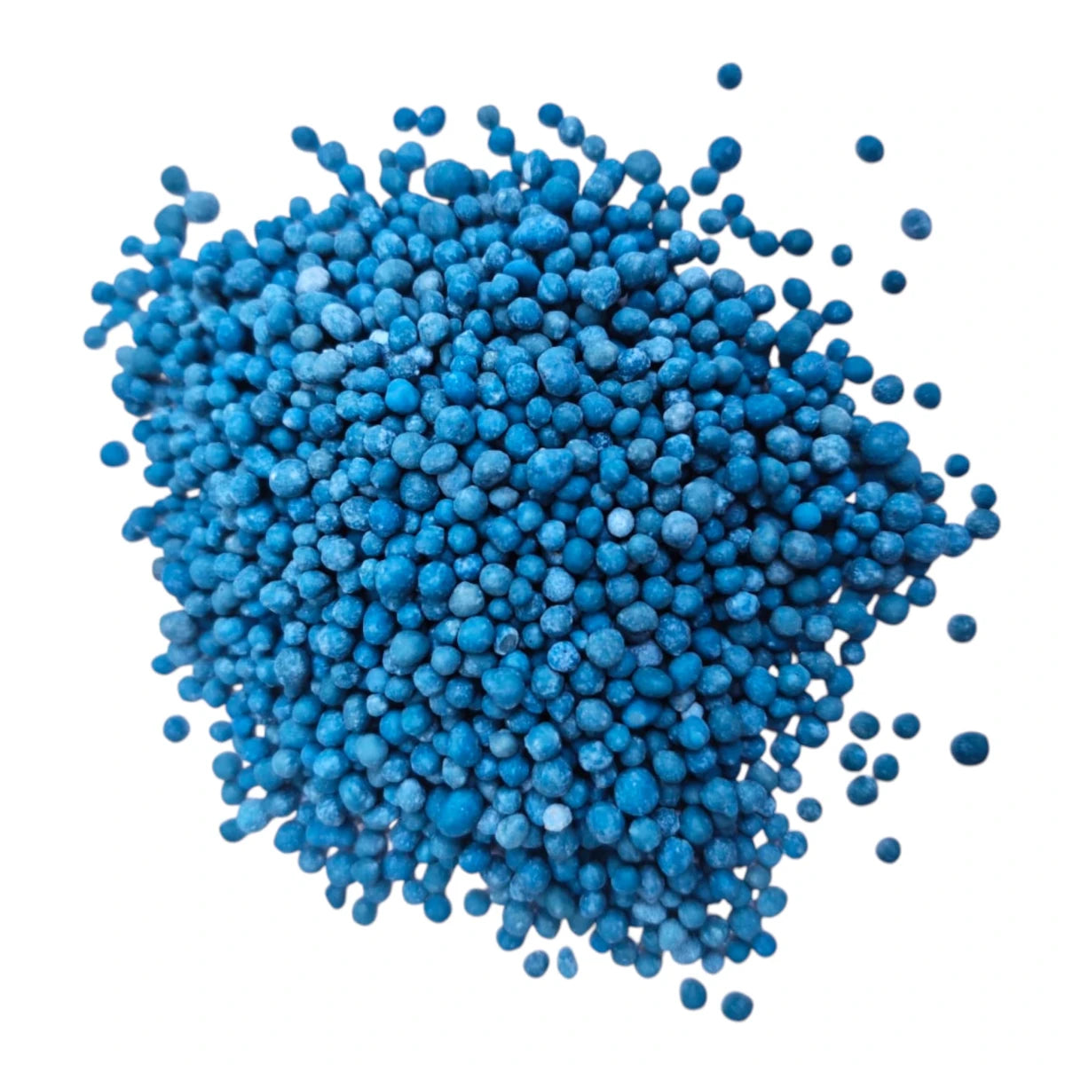fertilizante Blaukorn Classic NPK 12-8-16 con microelementos, libre de cloro, ideal para huertos, frutales, césped y jardines.