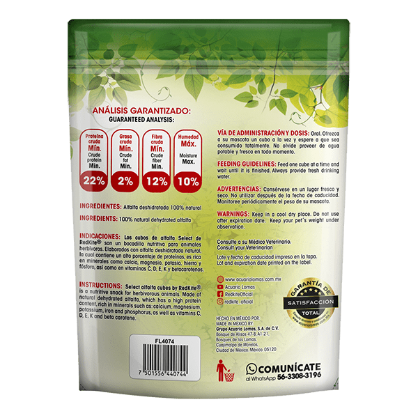 Cubos de alfalfa 1kg