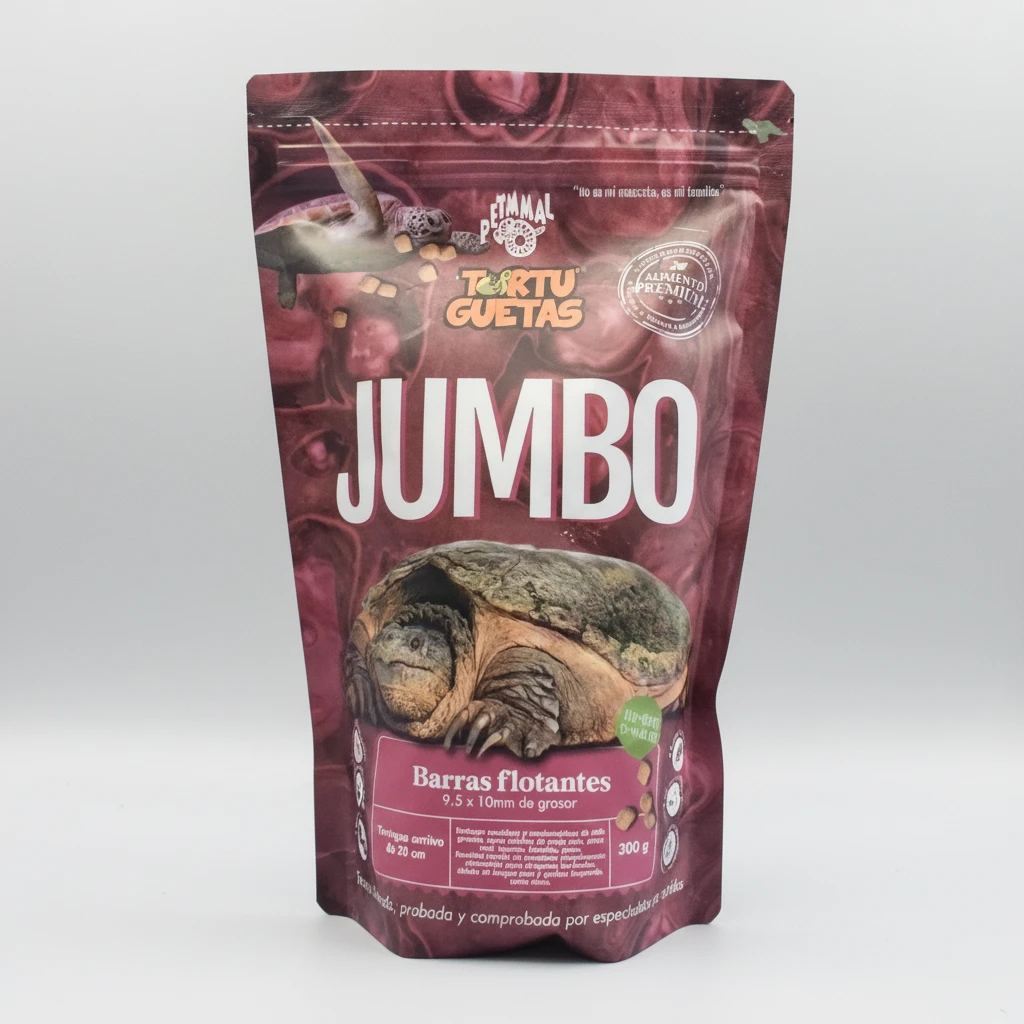 Envase de Tortuguetas Jumbo Petmmal de 300g, esferas flotantes de 10mm ideales para el desarrollo del caparazón y funciones vitales en tortugas de talla grande.