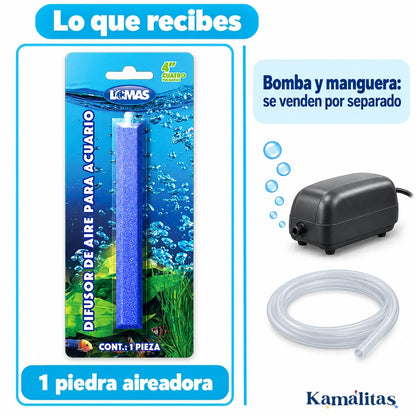 Piedra Aireadora Lomas para Acuario 4"