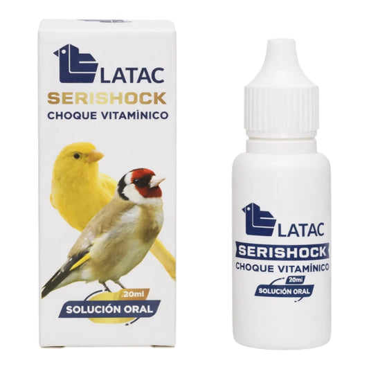 Serishock Choque vitamínico para aves estresadas o convalecientes