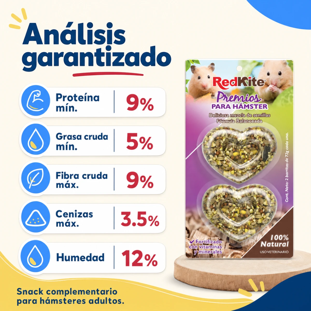 Premios en Barritas de Semillas para Hámster Adulto Red Kite
