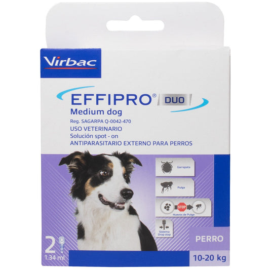 EFFIPRO DUO Pipeta antipulgas 10-20Kg