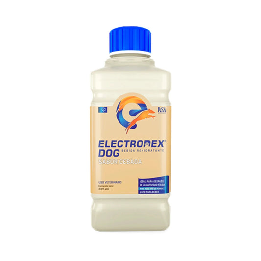 Botella de Electrodex sabor cebada, bebida energética con electrolitos para perros con alta actividad física