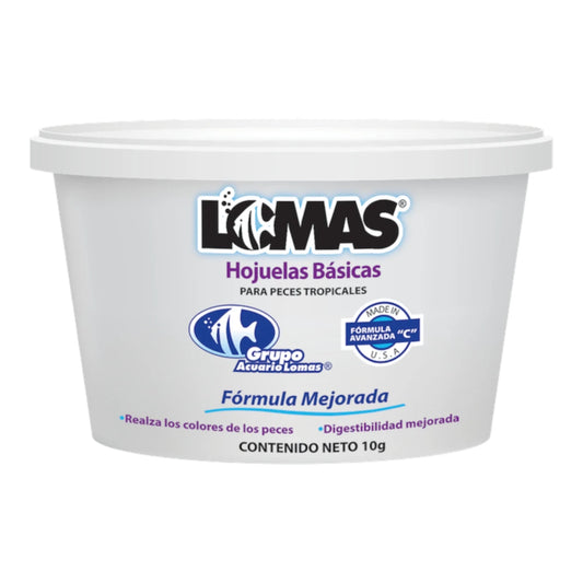 Presentación de las hojuelas báscias de lomas 10g