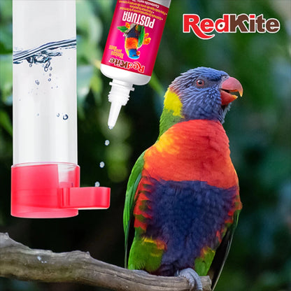 imagen ilustrativa de un lorito tomando agua con tónico de postura