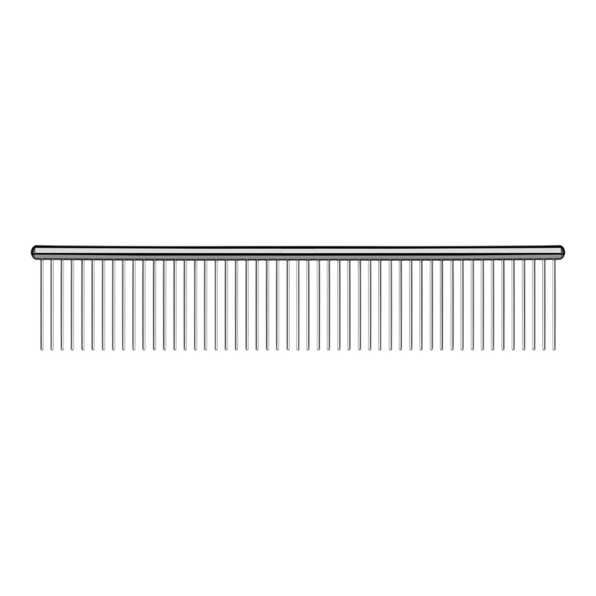peine metálico Petunius by Sunny para perro de pelo largo y corto de 19 cm, con puntas de acero inoxidable y separación amplia