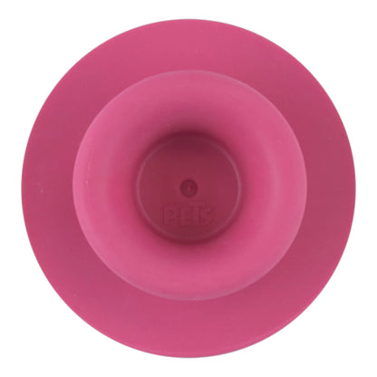 Parte trasera de la goma limpiadora Fancy Pets con agarre circular ergonomico