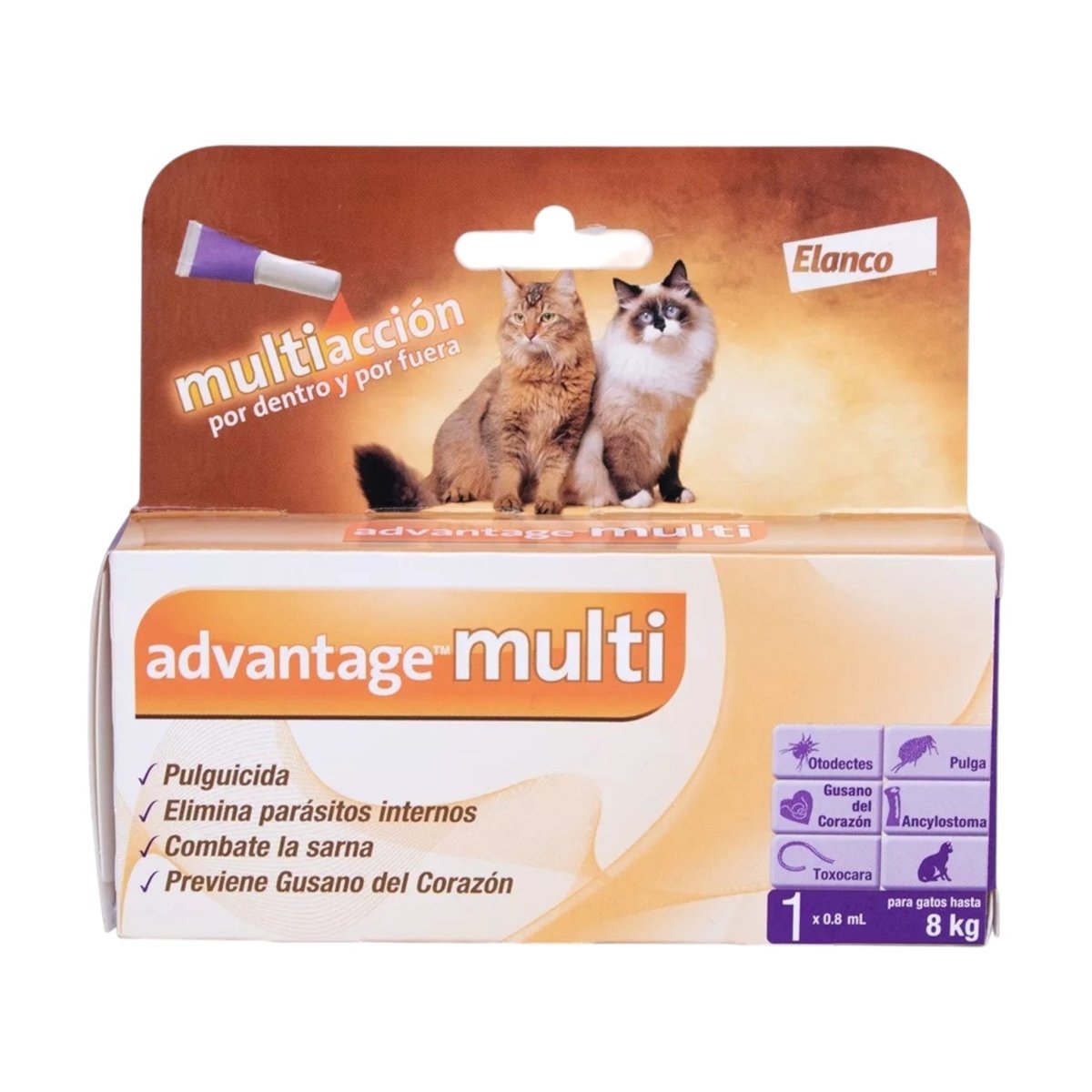 Advantage multi para gatos de hasta 8Kg