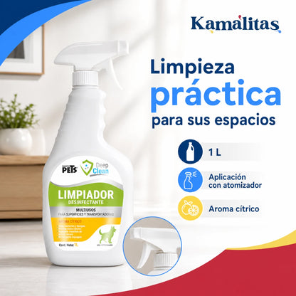 Beneficios del limpiador Deep Clean para manchas de orina y heces, malos olores, bacterias y hongos