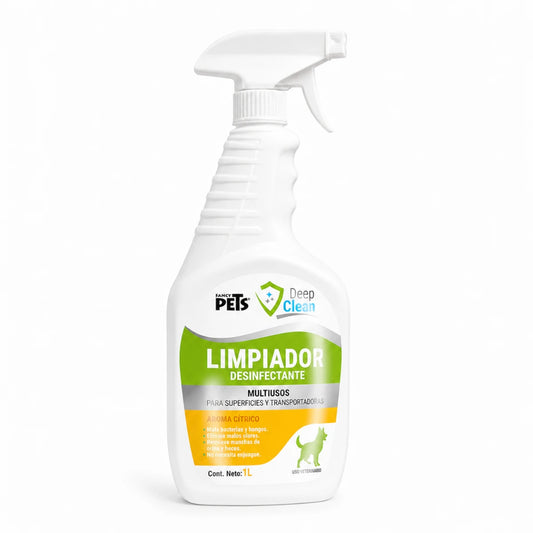 Limpiador desinfectante multiusos Deep Clean Fancy Pets de 1 litro con atomizador