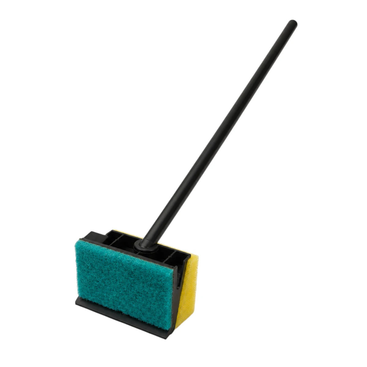 Esponja limpiadora de algas Sunny con mango largo de 50 cm y cabezal para limpiar acuarios de vidrio o acrílico.