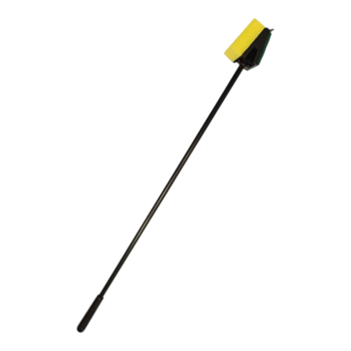 Esponja limpiadora para acuario con mango largo de 50 cm color negro, ideal para llegar al fondo de peceras profundas.