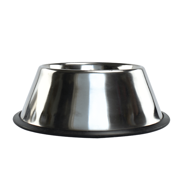 Plato de acero para perros de orejas largas