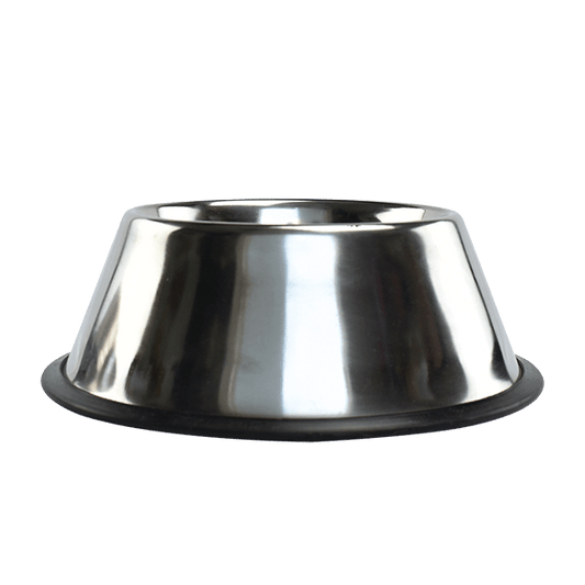 Plato de acero para perros de orejas largas