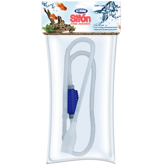 Sifón  para acuario, manual