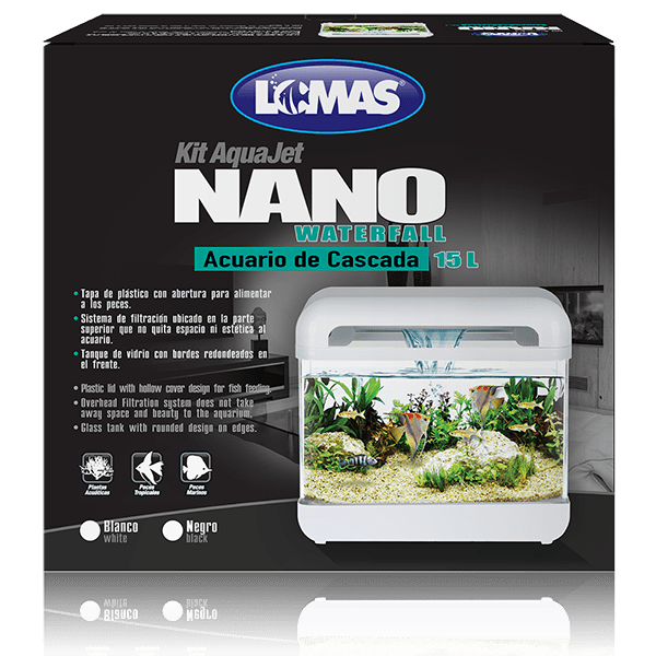 Acuario Nano cascada 15L