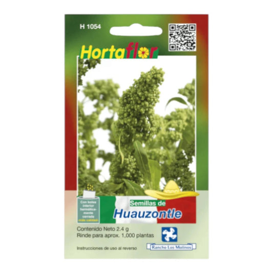 Sobre de semillas de Huauzontle para siembra directa en huertos familiares.