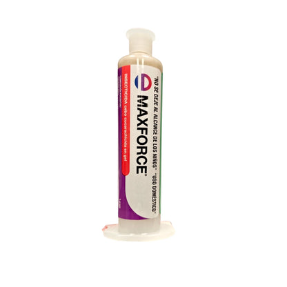 Jeringa de Maxforce cebo en gel cucarachicida con imidacloprid, insecticida doméstico de efecto dominó para eliminar cucarachas.