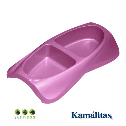 Plato plástico doble lire de BPA con 16Oz de capacidad por lado