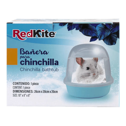 presenteción del envase de la añera para chinchillas redkite con puerta