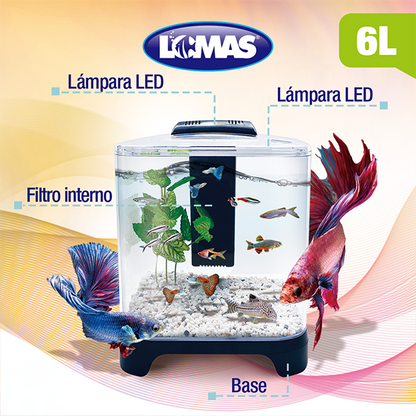 Acuario Mini 6 Litros