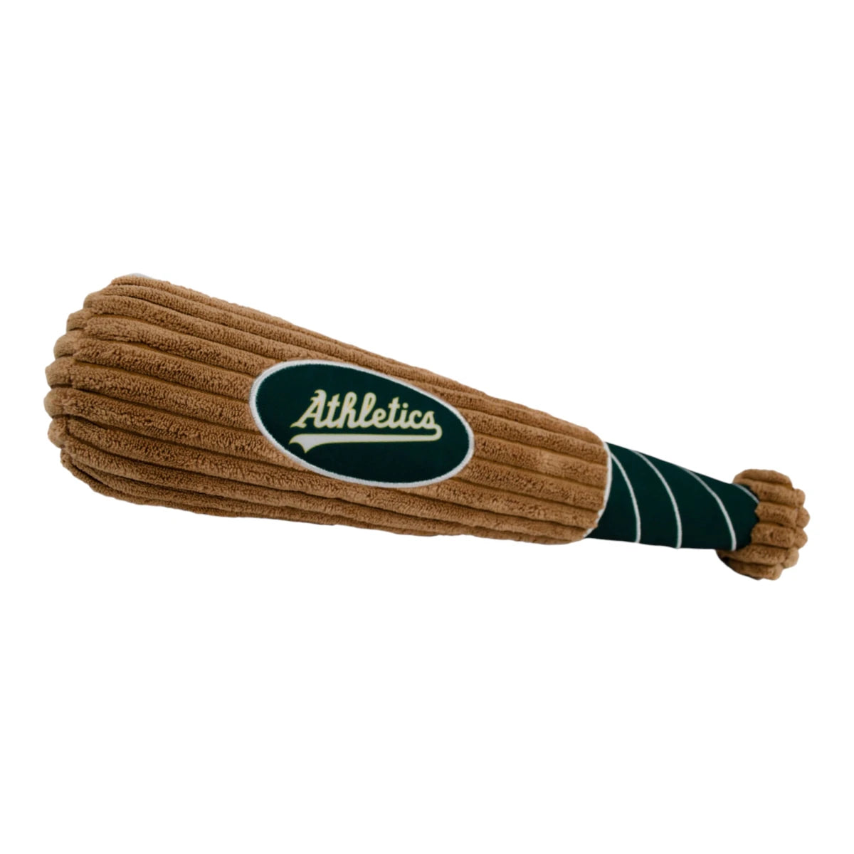 Bat de peluche para perros con chirriador, de 35 cm, juguete suave y alargado.
