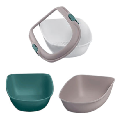 Sistema de limpieza del baño Furba Chic con tamiz, dos bandejas y marco desmontable para gatos