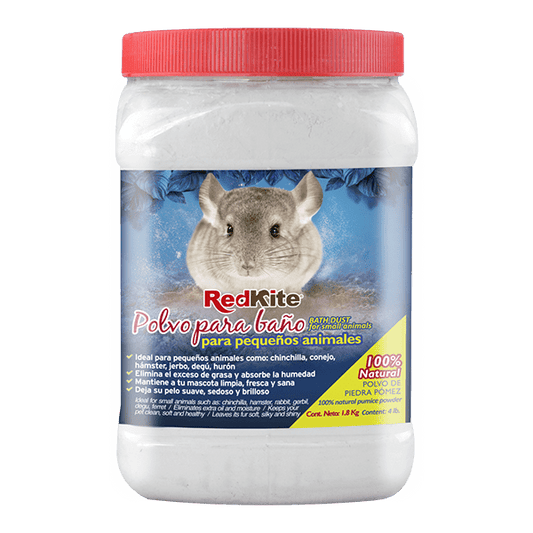 Polvo para baño para pequeños mamíferos
