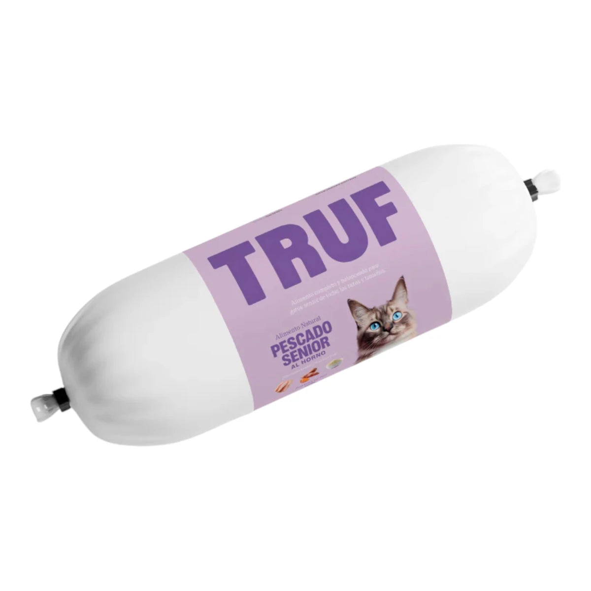 Empaque del alimento horneado de pescado TRUF para gatos senior 200g