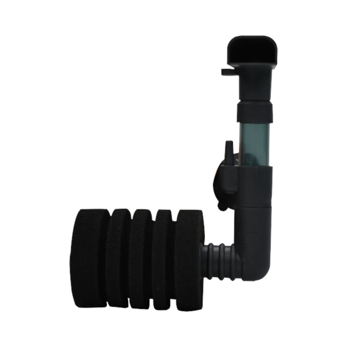Filtro de esponja AquaJet para acuario de 14 litros, ideal para peces pequeños.