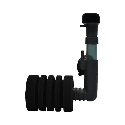 Filtro de esponja AquaJet para acuario de 14 litros, ideal para peces pequeños.