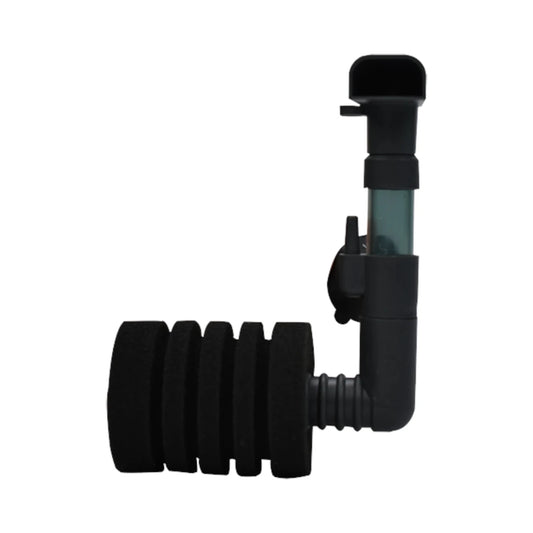Filtro de esponja AquaJet para acuario de 14 litros, ideal para peces pequeños.