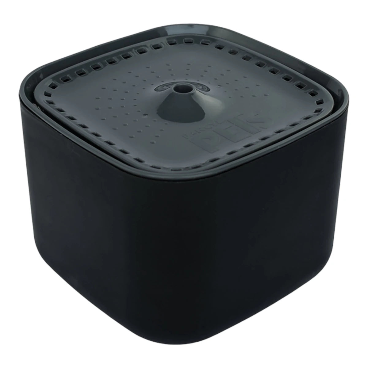 Fuente de agua para mascotas 3 litros color negro