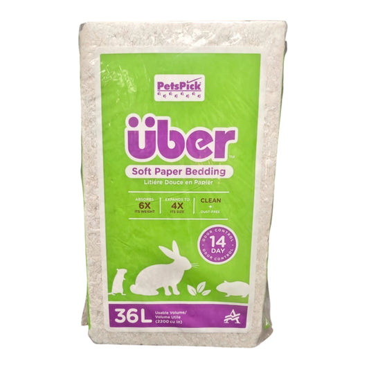 empaque Über 36L hecho de papel suave para roedores