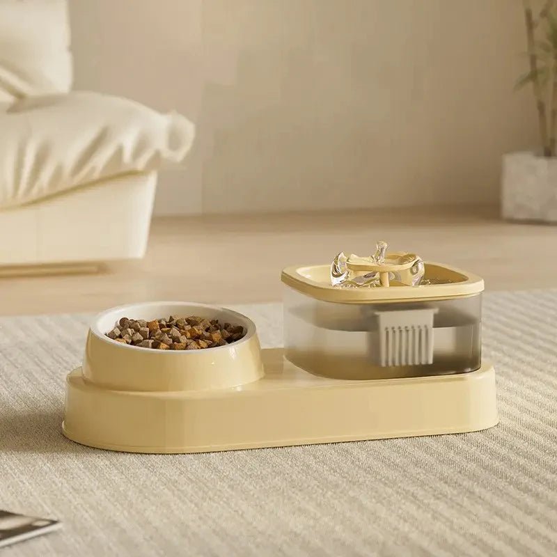 Comedero elevado con fuente