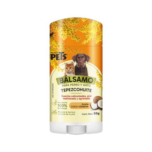 Bálsamo de tepezcohuite 50g para perros y gatos, suaviza callosidades y regenera la piel.