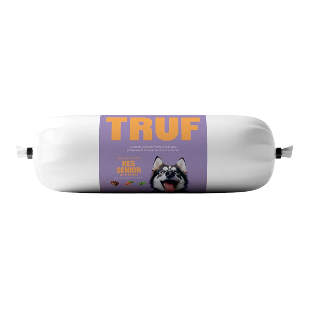 Empaque del alimento horneado de res TRUF para perros senior 500g