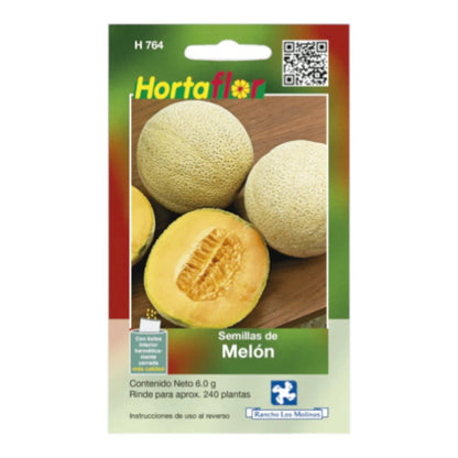 Sobre de semillas de melón de alta calidad para siembra en climas templados y cálidos