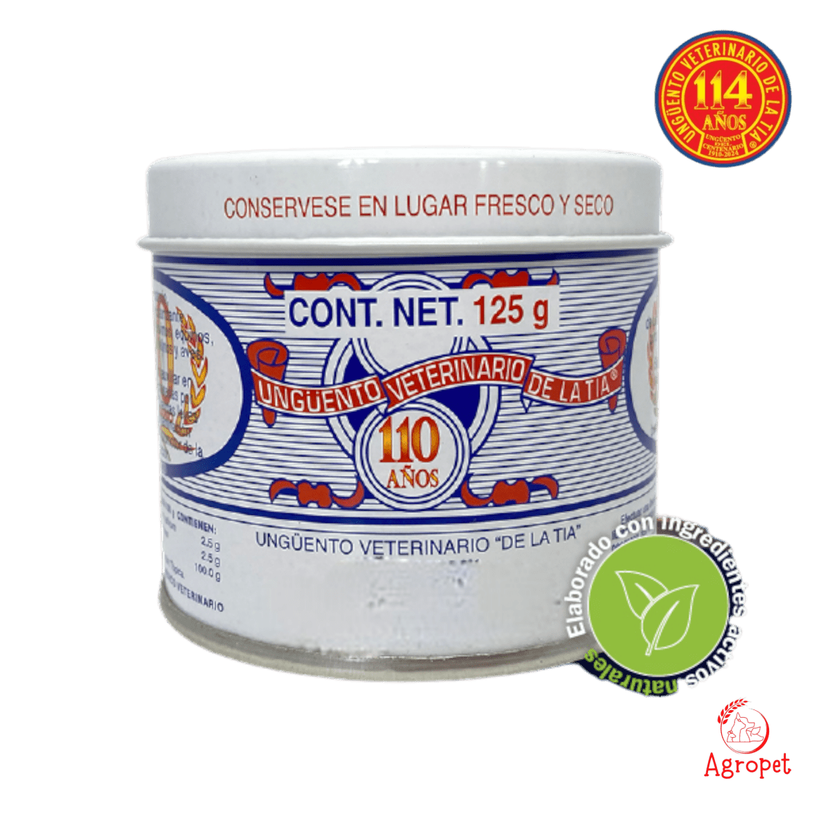 Lata de 60g de Ungüento de la Tía, remedio natural para perros y gatos